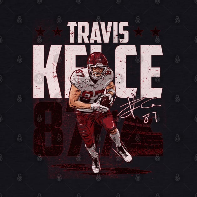 Travis Kelce Kansas City Player Name by Chunta_Design